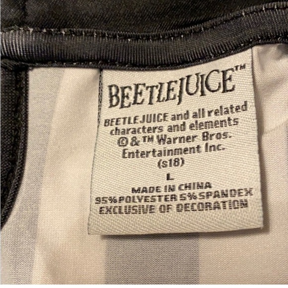 HP BEETLEJUICE-MATCHING CIRCLE SKIRT & LONG SLEEVE TOP SET~PETER PAN COLLAR - Picture 6 of 10